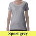 Gildan 64550 Softstyle Deep Scoop 153 g-os női póló GIL64550 sport grey